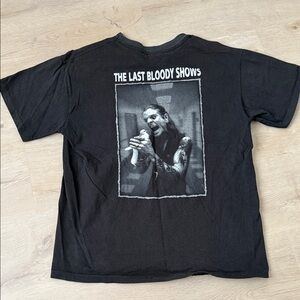 Vintage black Graphic Tee - Ozzy Osbourne The Last Bloody Shows Band Shirt